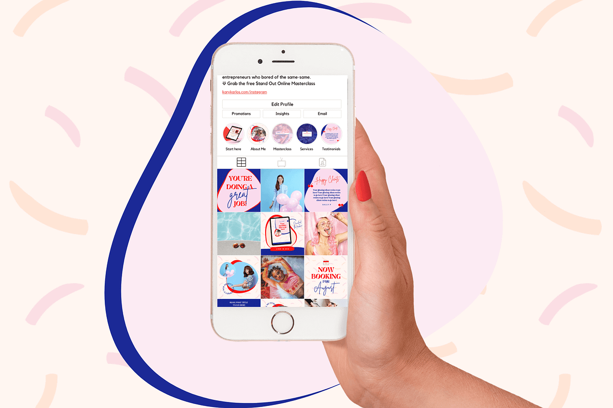Bold Canva Instagram Post Template, a Social Media Template by Kurly Creative (Photo 6 of 9)