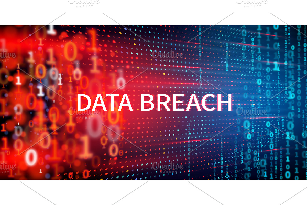 Data breach malware alert, a Technology Illustration by Vector Tradition