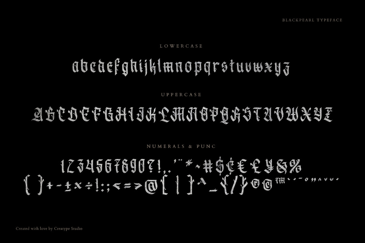 Blackpearl Gothic Business Font, a Font by Creatype Studio (Photo 9 of 10)
