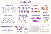 Watercolor Lavender Clipart Provence, a Decorative Illustration by Where summer is (Thumbnail 2 of 13)