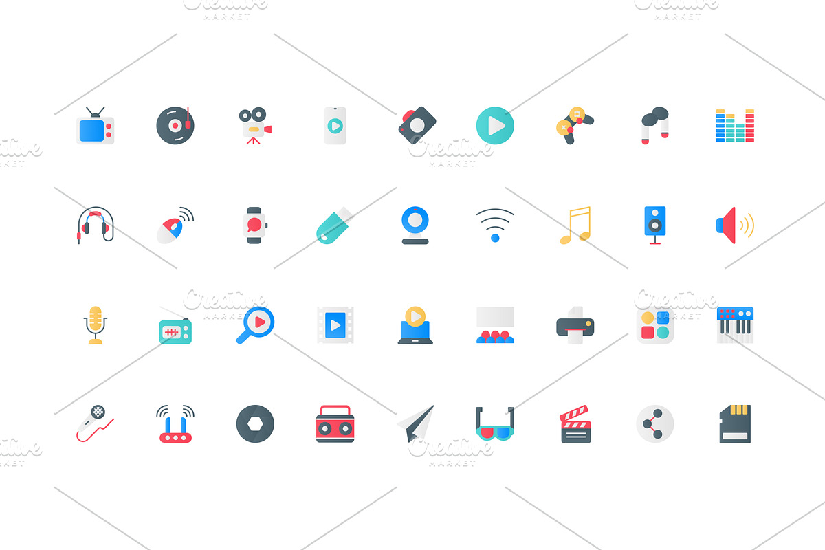 Multimedia devices for photo and, an Object Illustration by Lemberg Vector