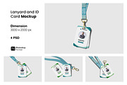 Lanyard and ID Card Mockup, a Product Mockup by ianmikraz (Thumbnail 1 of 5)