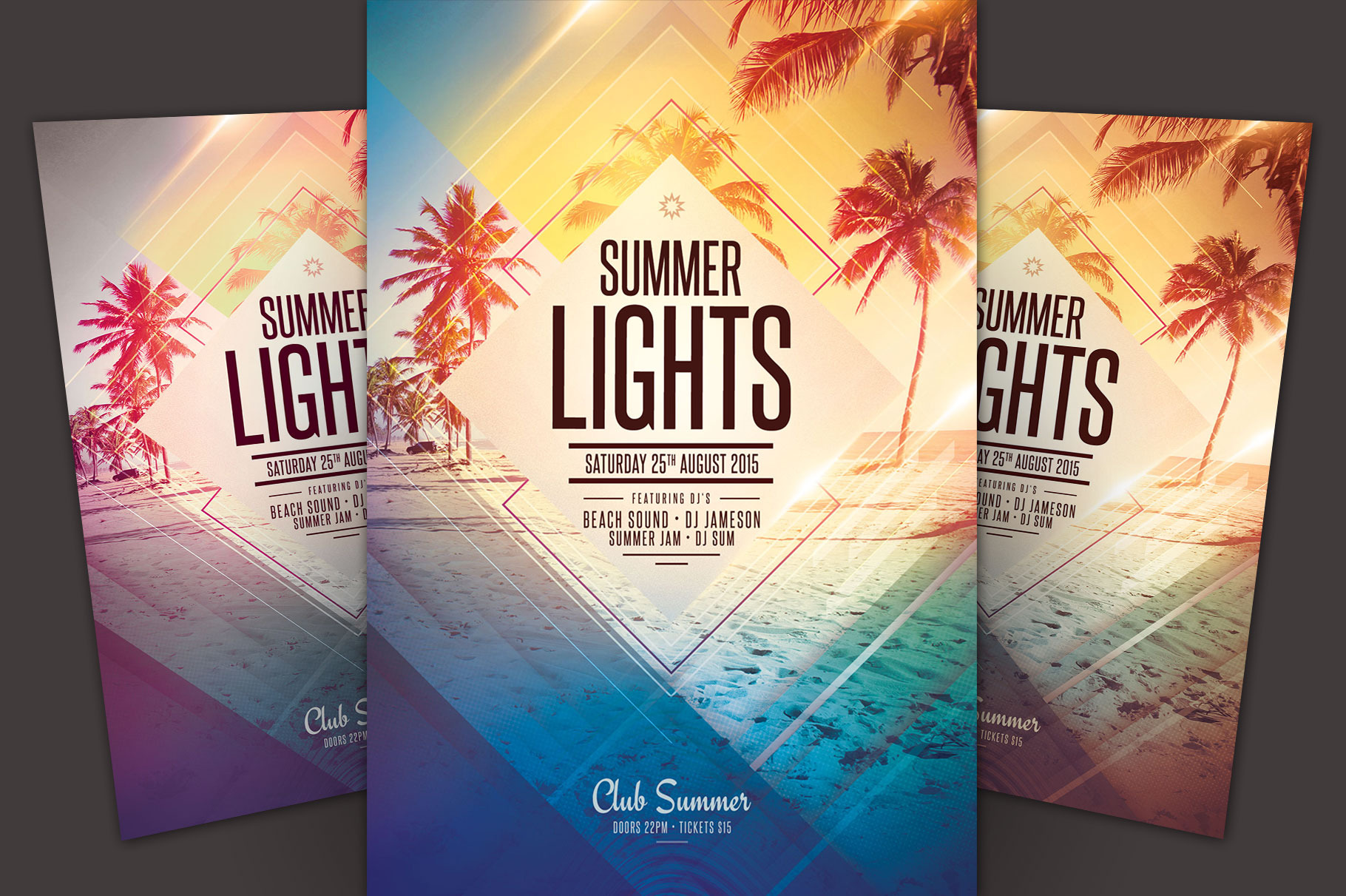 Summer Lights Flyer, a Flyer Template by styleWish