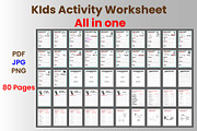 Kids activity worksheets, a Graphic by Hitubrand (Thumbnail 3 of 5)