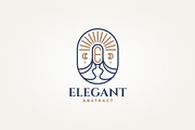 letter E with half moon icon logo, a Branding & Logo Template by Blazybone (Thumbnail 1 of 2)