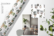 Potted Plant Pattern. Green home., a Pattern Graphic by ma_i_vi (Thumbnail 3 of 13)