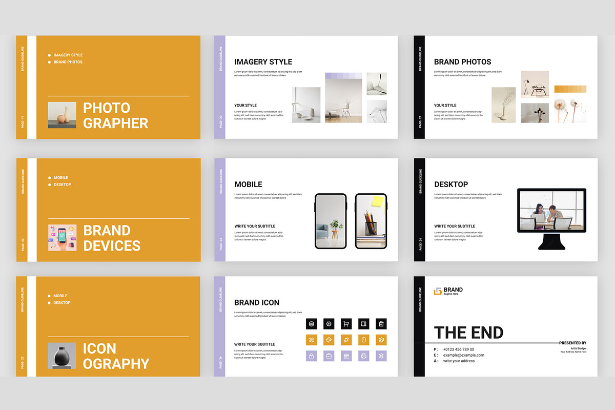 Brand Guidelines Presentation Layout, a Presentation Template by ContestDesign (Photo 4 of 4)