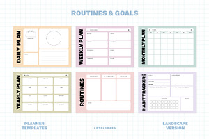 Routines & Goal Planner Set