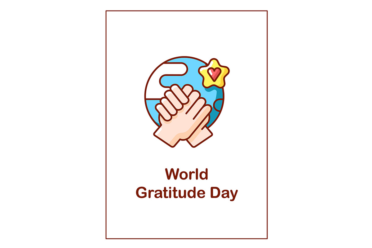 World gratitude day greeting card, a Flyer Template by IMG Visuals