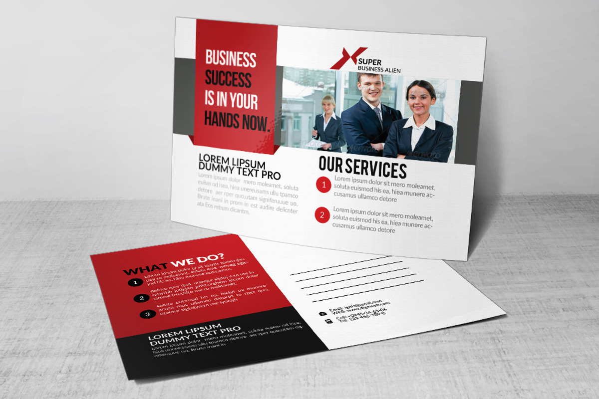 Business Finance Company Postcard, a Card Template by Business Flyers (Photo 2 of 4)