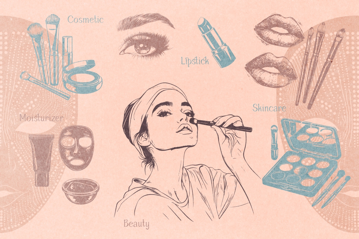 300 Beauty & Cosmetic Illustrations, a Healthcare Illustration by Nocturnal Wolf (Photo 4 of 16)