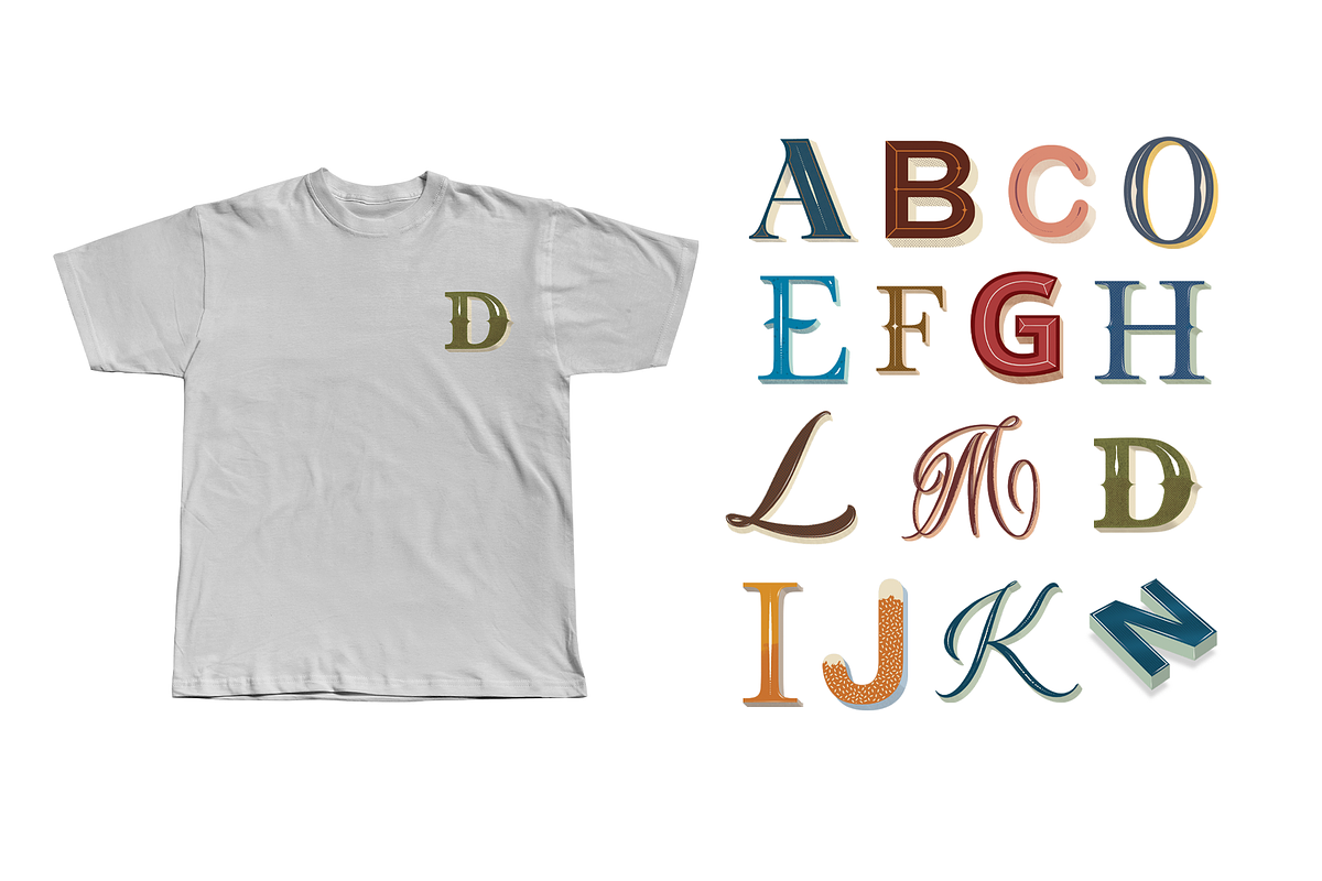 Hand-drawn Fun Alphabet, an Object Graphic by aquene (Photo 2 of 3)