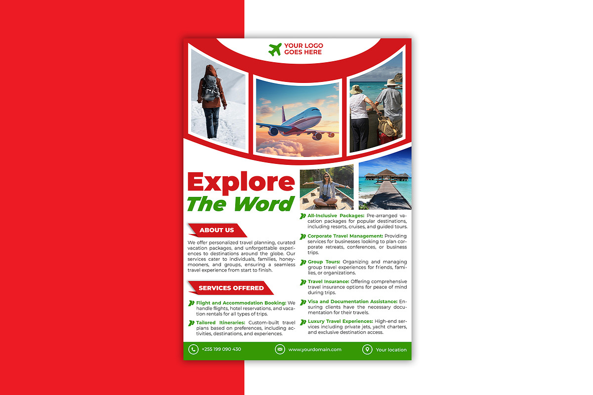 9 A4 Professional Flyer Templates, a Marketing Template by Triple M Graphics (Photo 9 of 10)