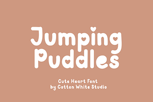 Jumping Puddles, a Handwritten Font by Sofia Skoog