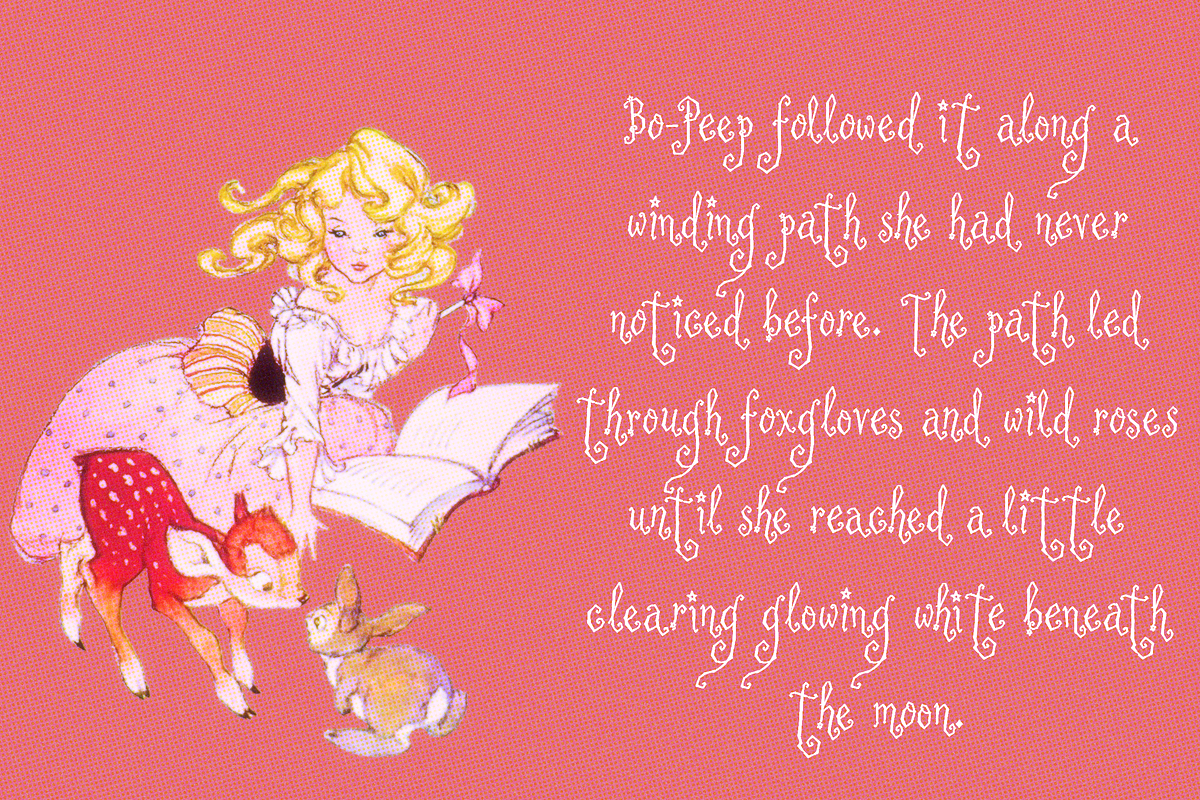 Moonspindle - Whimsy Font, a Handwritten Font by Lilithcollageart (Photo 3 of 14)