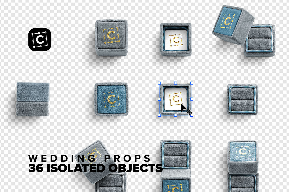 Wedding Props Scene Creator, a Product Mockup by Custom Scene (Photo 4 of 5)