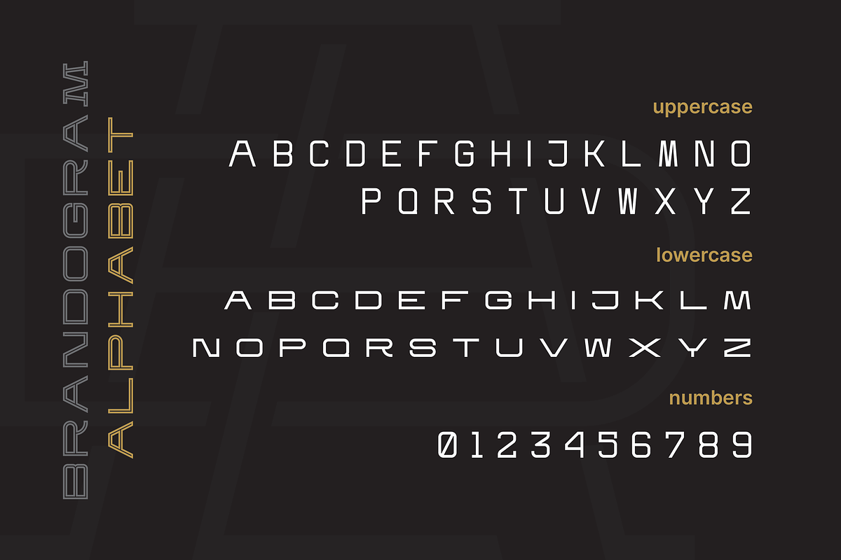 Brandogram Monogram Typeface, a Slab Serif Font by Bogdan Casota (Photo 9 of 22)