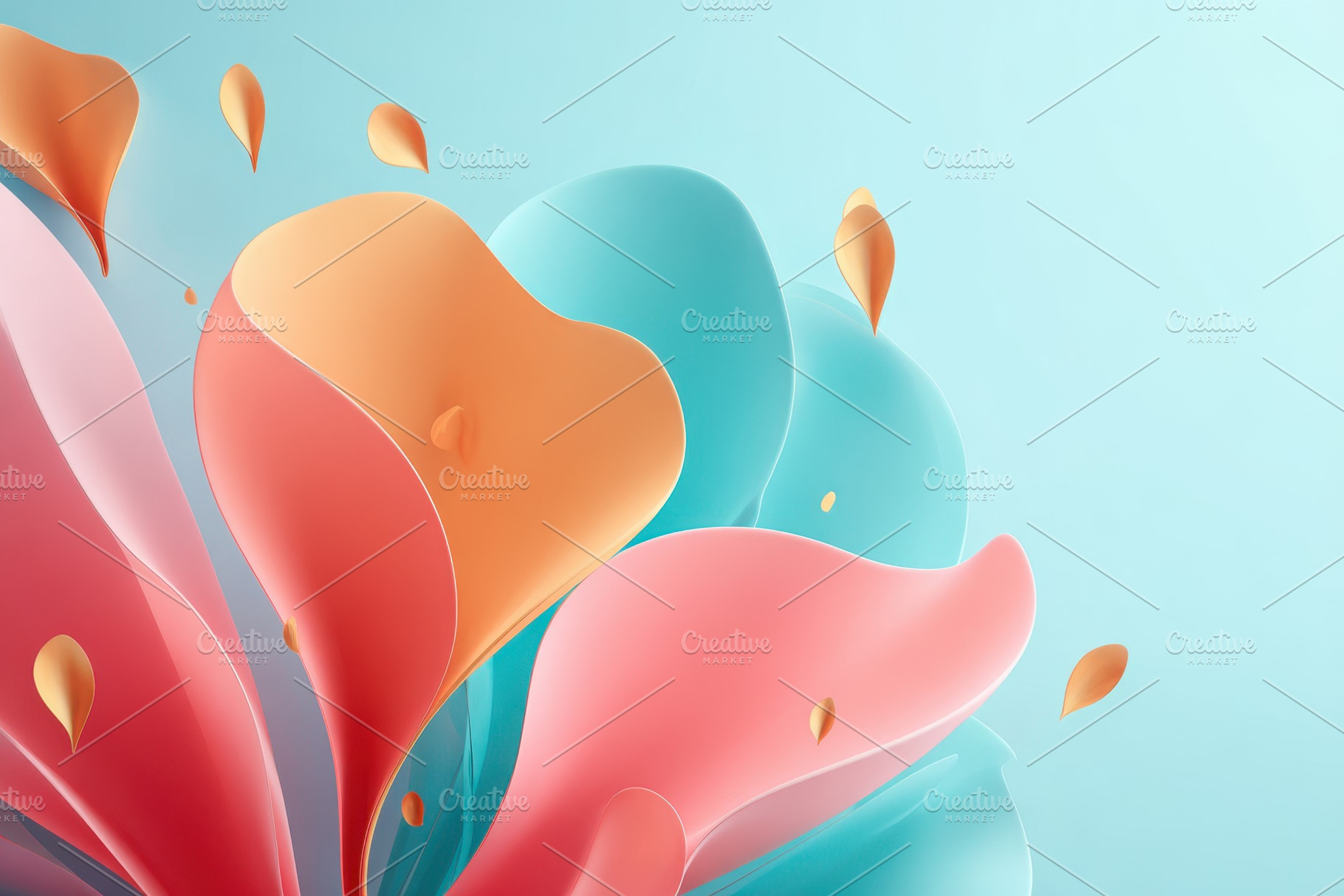 Pastel petal abstract, an Abstract Photo by AlyaAnd
