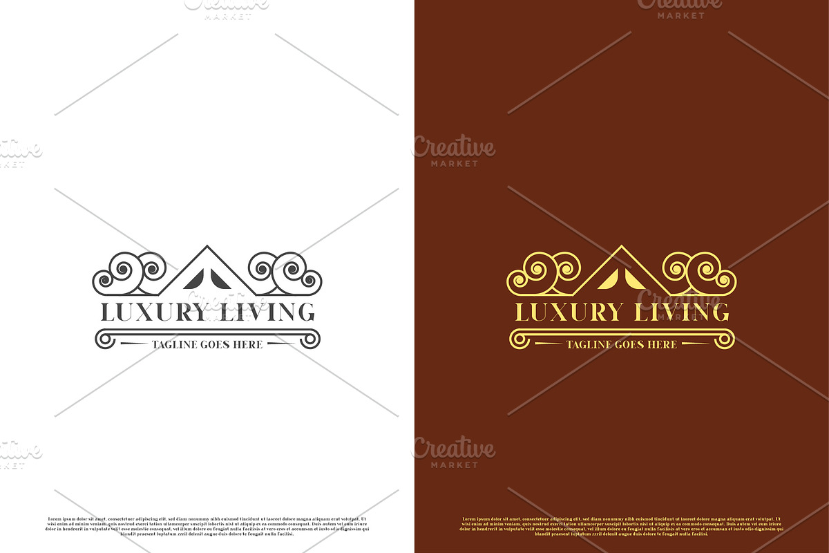 Luxury Living Logo Design Icon, a Branding & Logo Template by Morvana Crew