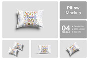 Pillow Mockup, a Packaging Mockup by Hazzpro_Std (Thumbnail 1 of 5)