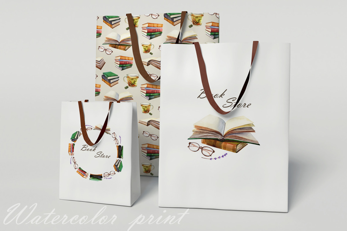 Books watercolor set, an Object Illustration by Olha Urdeichuk (Photo 5 of 9)