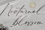 Nocturnal Blossom Handwritten Script, a Script Font by Namara Creative Studio (Thumbnail 1 of 16)