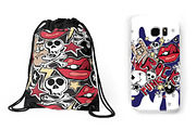Crazy punk. Seamless patterns, a Pattern Graphic by TatianaBannikova (Thumbnail 4 of 4)