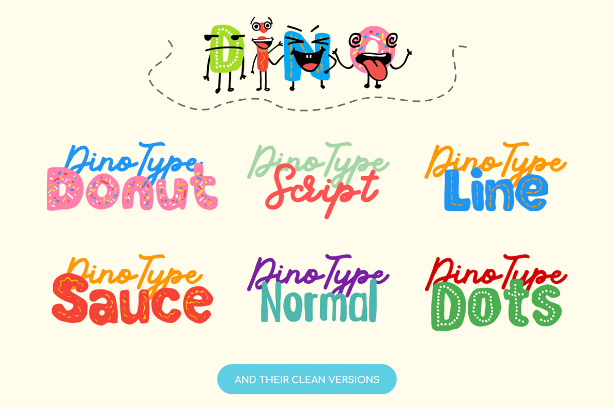 DinoType Educational Font Family, a Script Font by Yasir Ekinci (Photo 3 of 12)