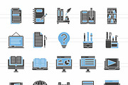 50 Schooling Blue & Black Icons, an Icon by IconBunny (Thumbnail 2 of 2)