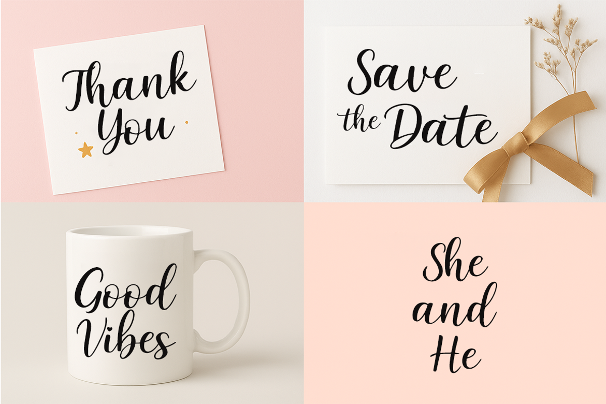 Guchie font with love, a Handwritten Font by cocodesign (Photo 5 of 7)