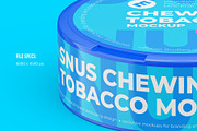 Snus Chewing Tobacco one lock 4 PSD, a Packaging Mockup by easymock 2 (Thumbnail 6 of 15)