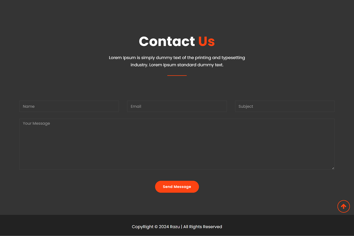 Razu - Dark Developer Portfolio HTML, a Bootstrap Template by Themeplaza (Photo 6 of 6)