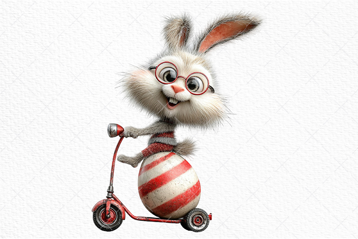 Quirky Easter Bunny Clipart Png, an Illustration by Craft Nest (Photo 11 of 11)