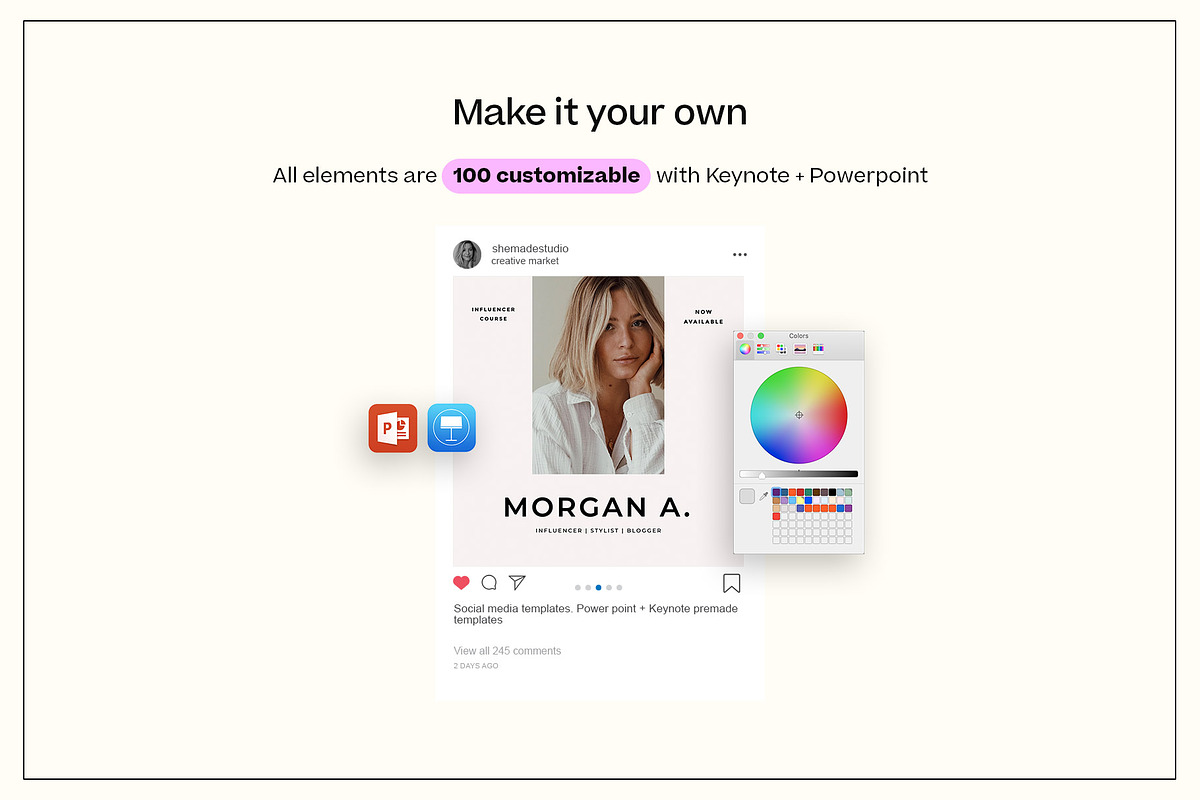Social Media Templates - Key + PP, a Social Media Template by SheMadeStudio (Photo 4 of 7)