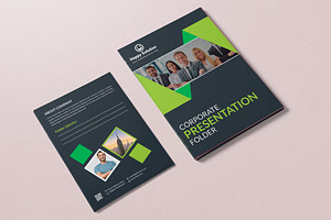 Corporate Presentation Folder Design, a Resume Template by BrandlyTemplate