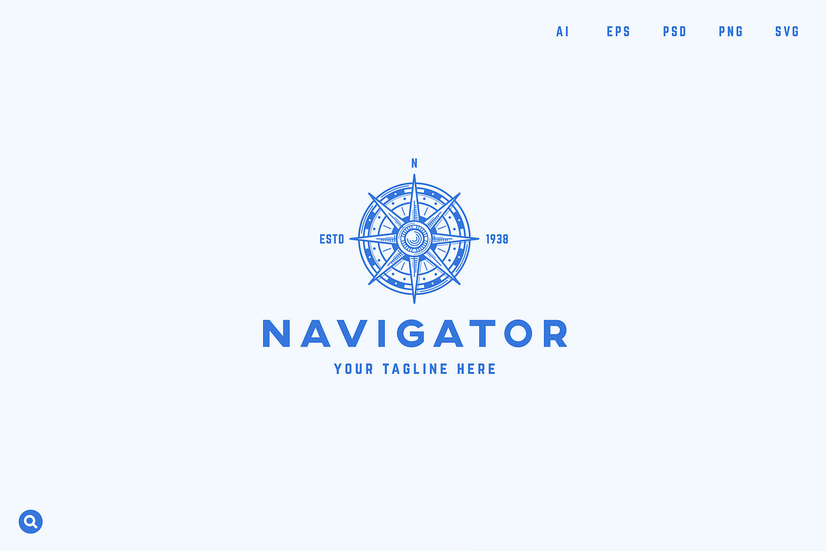 Compass Logo Template, a Branding & Logo Template by Snitovets (Photo 1 of 2)