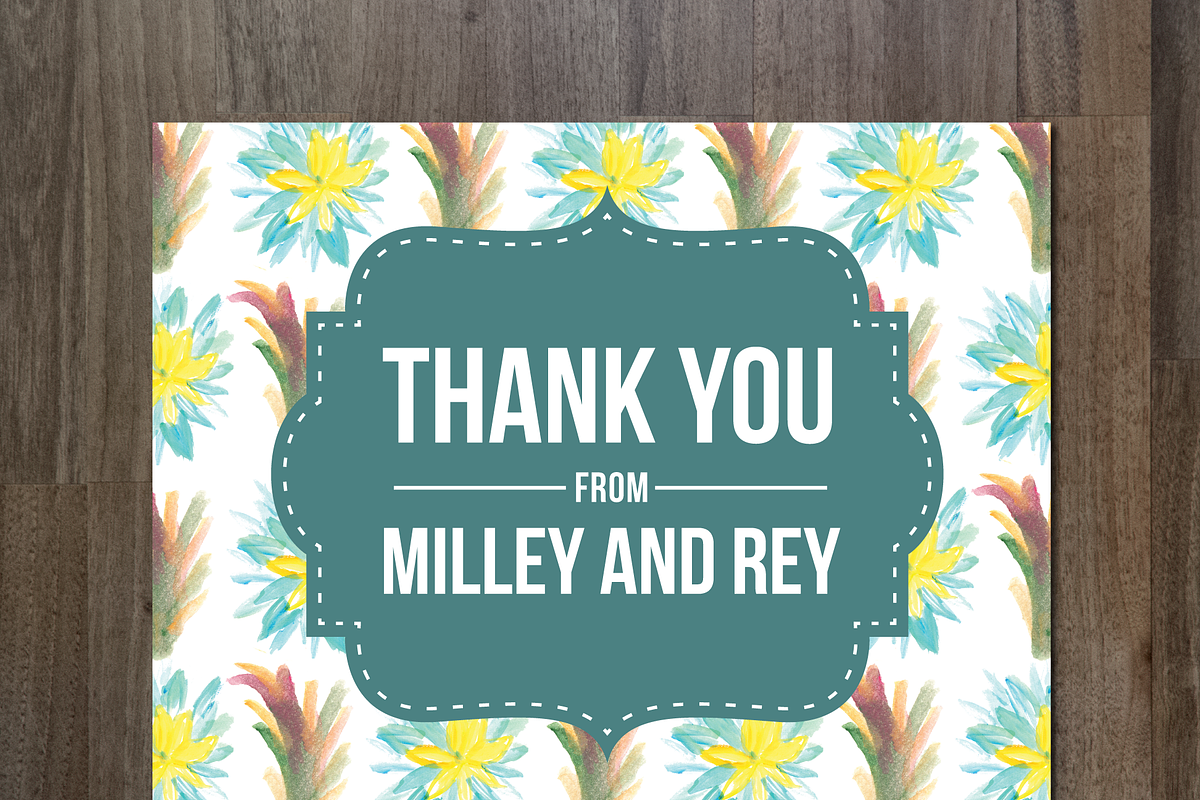 Thank You Card, a Card Template by aticnomar