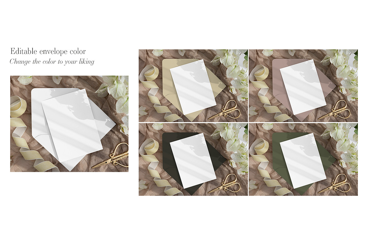 Card Mockup 5x7 Wedding BGF 8e, a Product Mockup by PawMockups (Photo 5 of 11)