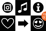 FONT | Icons Dingbats Symbols Set, a Symbol Font by Typo Graphic Design (Thumbnail 1 of 5)