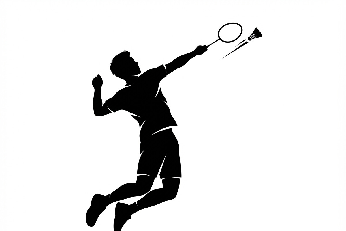 60 Badminton Player Smash Silhouette, a Person Illustration by Amazin_art (Photo 39 of 42)