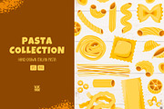 Italian Pasta | Hand-Drawn Pasta, a Food Illustration by vik.stock (Thumbnail 1 of 6)