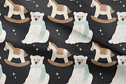 Merry Christmas Clipart Vector Set, an Animal Illustration by Pati Paints (Thumbnail 14 of 17)