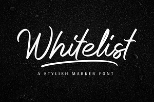 Whitelist - Marker Font