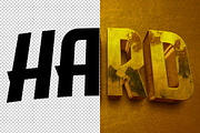 Hard 3D editable text effect, a Layer Style Add-On by Hello Muh (Thumbnail 2 of 2)