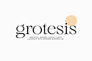 grotesis | Modern Minimalism, a Serif Font by InkwellTypeCo (Thumbnail 1 of 17)