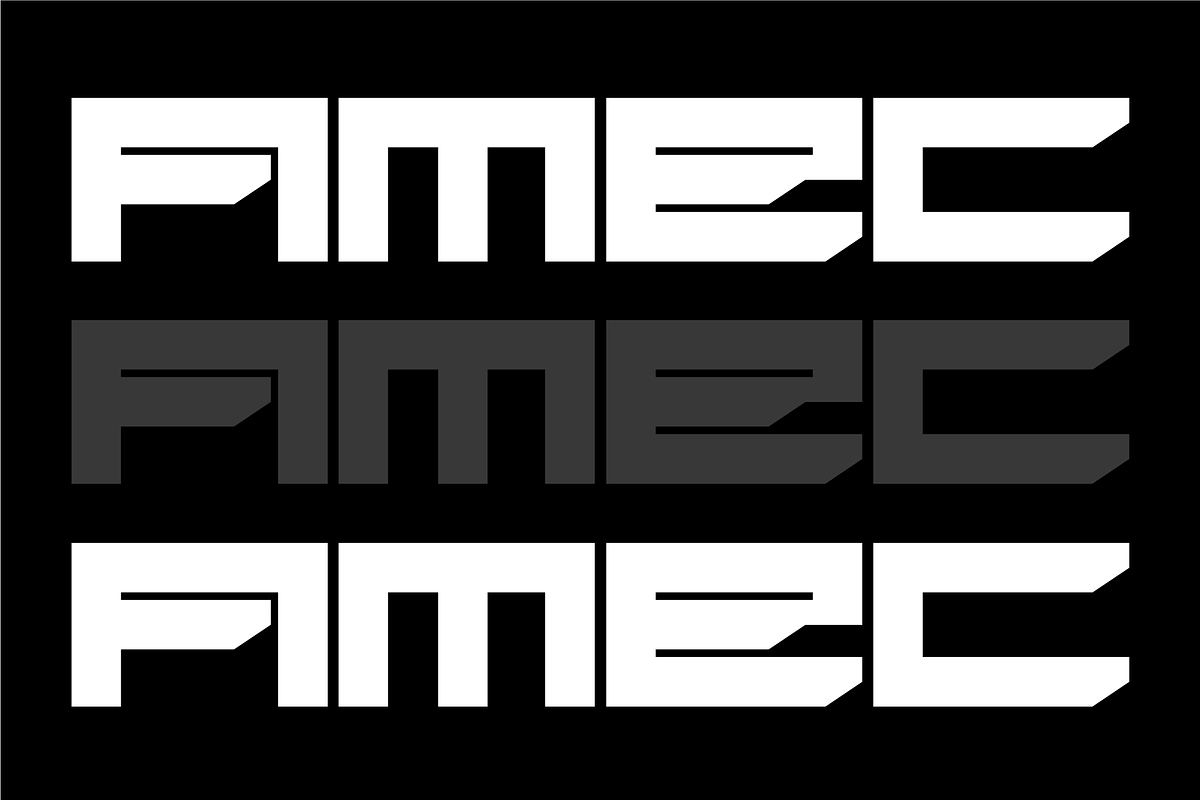 Amec - Futuristic Display Font, a Sans Serif Font by Typeagle (Photo 6 of 10)