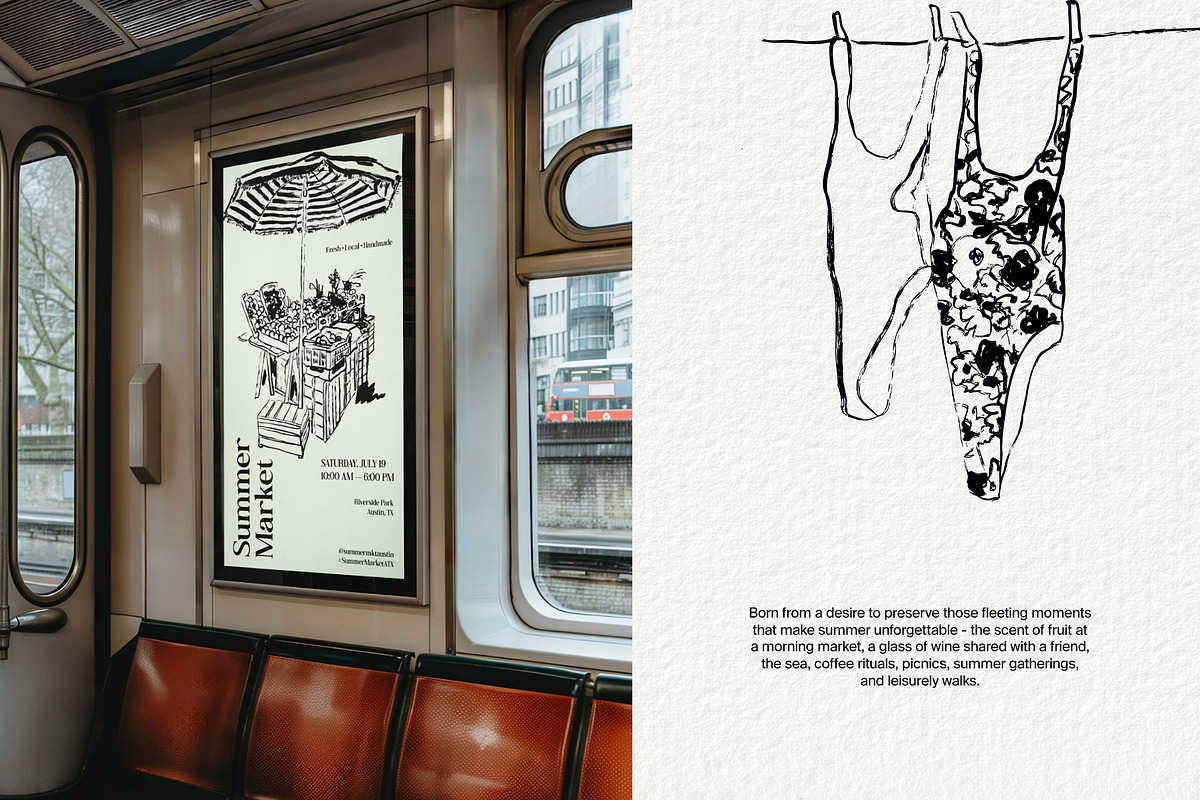Summer days: Ink Illustrations, a Decorative Illustration by divanovskaya_nv (Photo 12 of 19)
