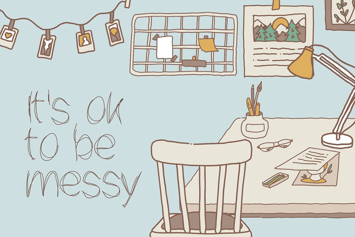 Messy Font Bundle - 30 Human Fonts, a Handwritten Font by HipFonts (Photo 9 of 12)