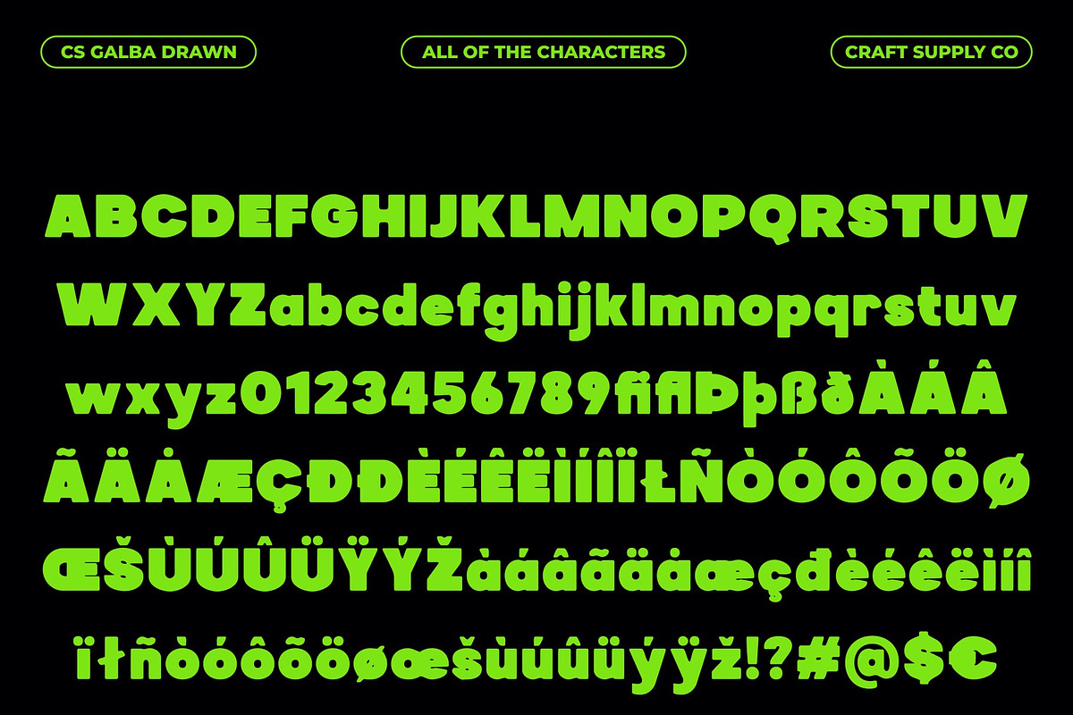 CS Galba Drawn, a Sans Serif Font by Craft Supply Co. (Photo 8 of 8)