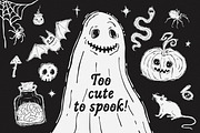 Creepy Cute Hand-Drawn Halloween, an Object Graphic by AnMark (Thumbnail 3 of 12)
